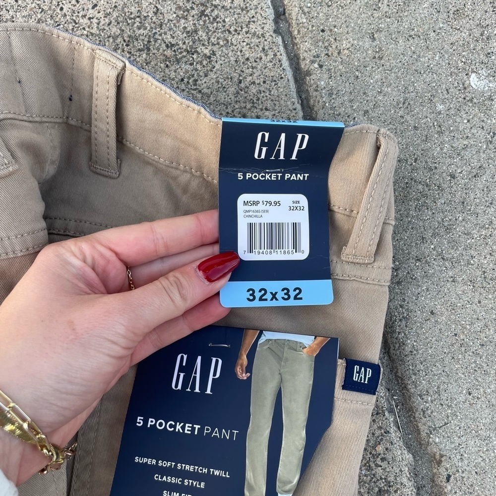 NWT Gap 5 pocket khaki pants 32 x 32 - Picture 6 of 6